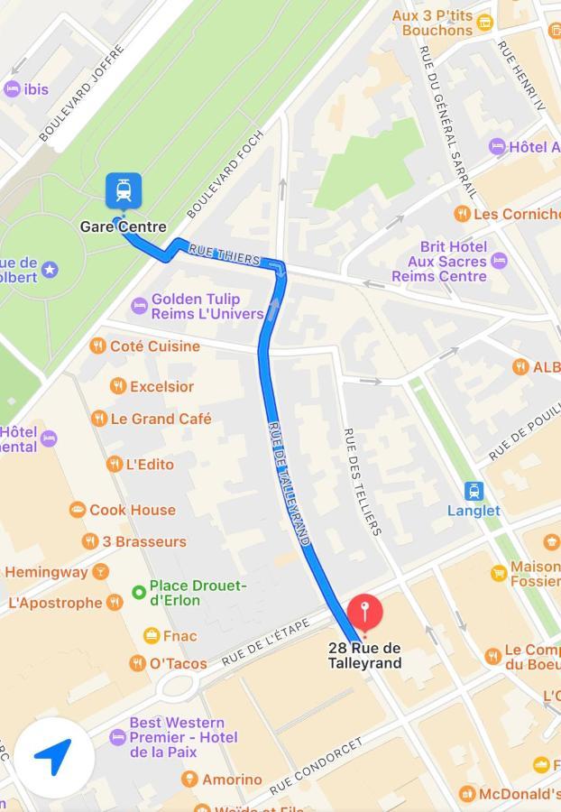 Lux Cathedrale Leilighet Reims Eksteriør bilde
